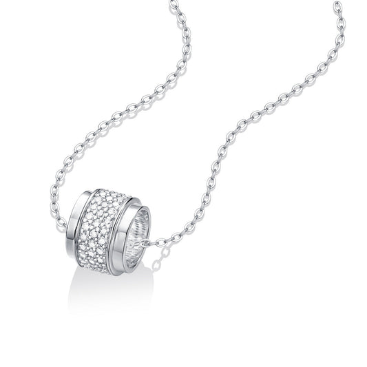 Barrel Silver Necklace Kiaan Jewels