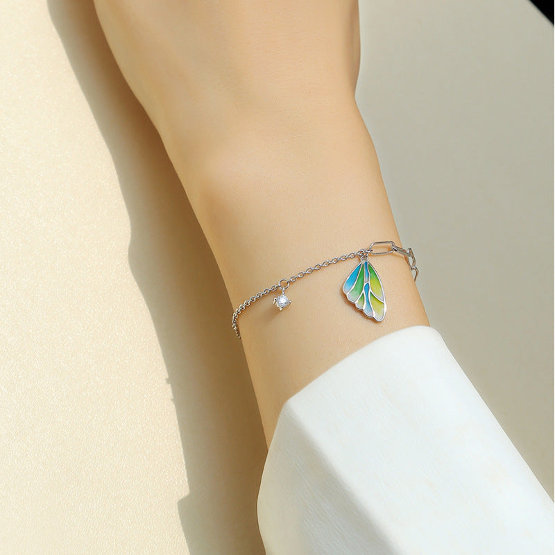 Enamel Butterfly Bracelet Kiaan Jewels