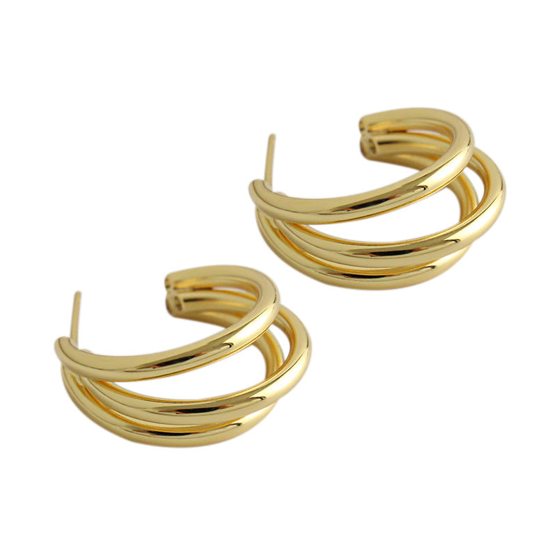 Trio Hoop Earrings Kiaan Jewels