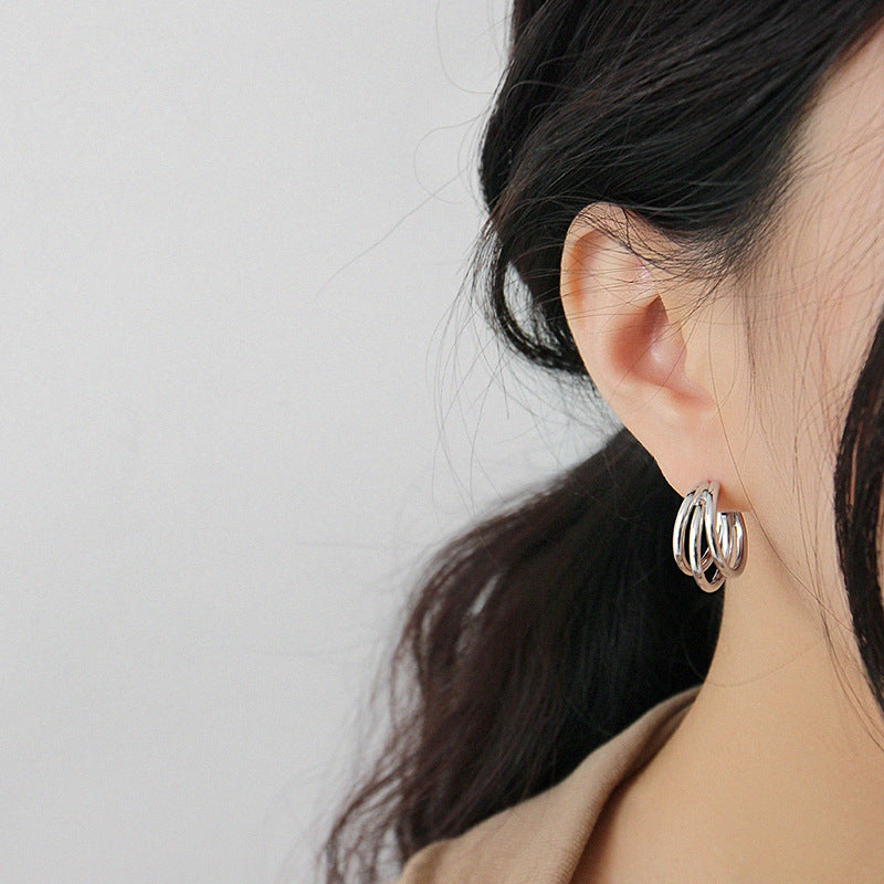 Trio Hoop Earrings Kiaan Jewels