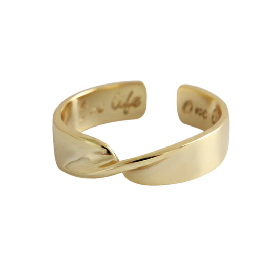 Twisted Adjustable Ring Kiaan Jewels