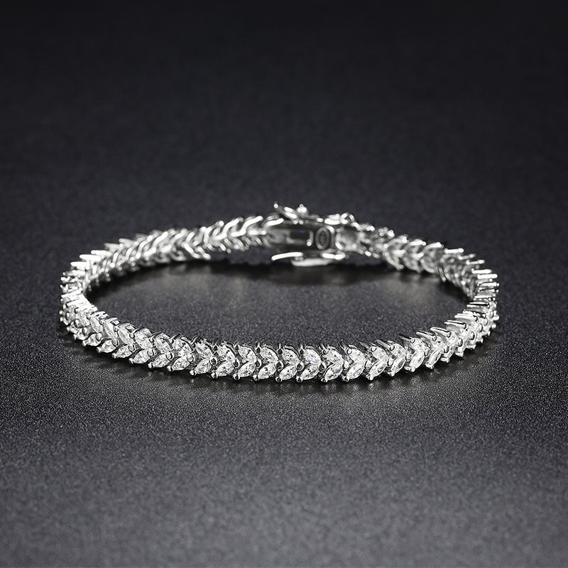 Wheat Ear Sterling Silver Bracelet Kiaan Jewels