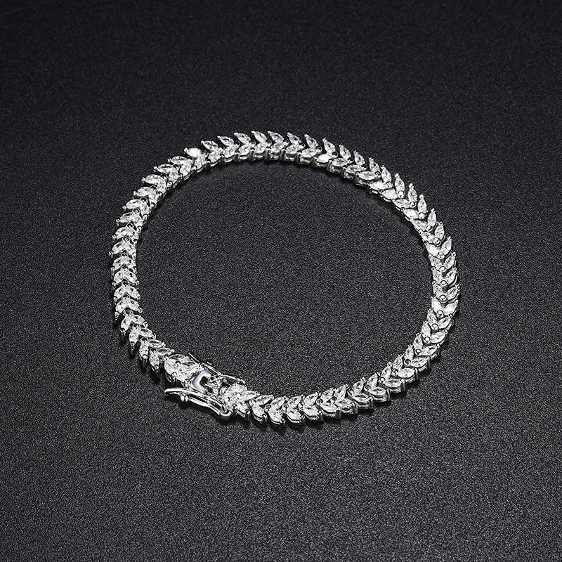 Wheat Ear Sterling Silver Bracelet Kiaan Jewels